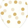Balony KROPKI złote 30cm (50szt.)