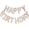 Balony litery napis HAPPY BIRTHDAY z konfetti