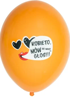 Balony MASZ GŁOS pomarańczowe (5szt.)