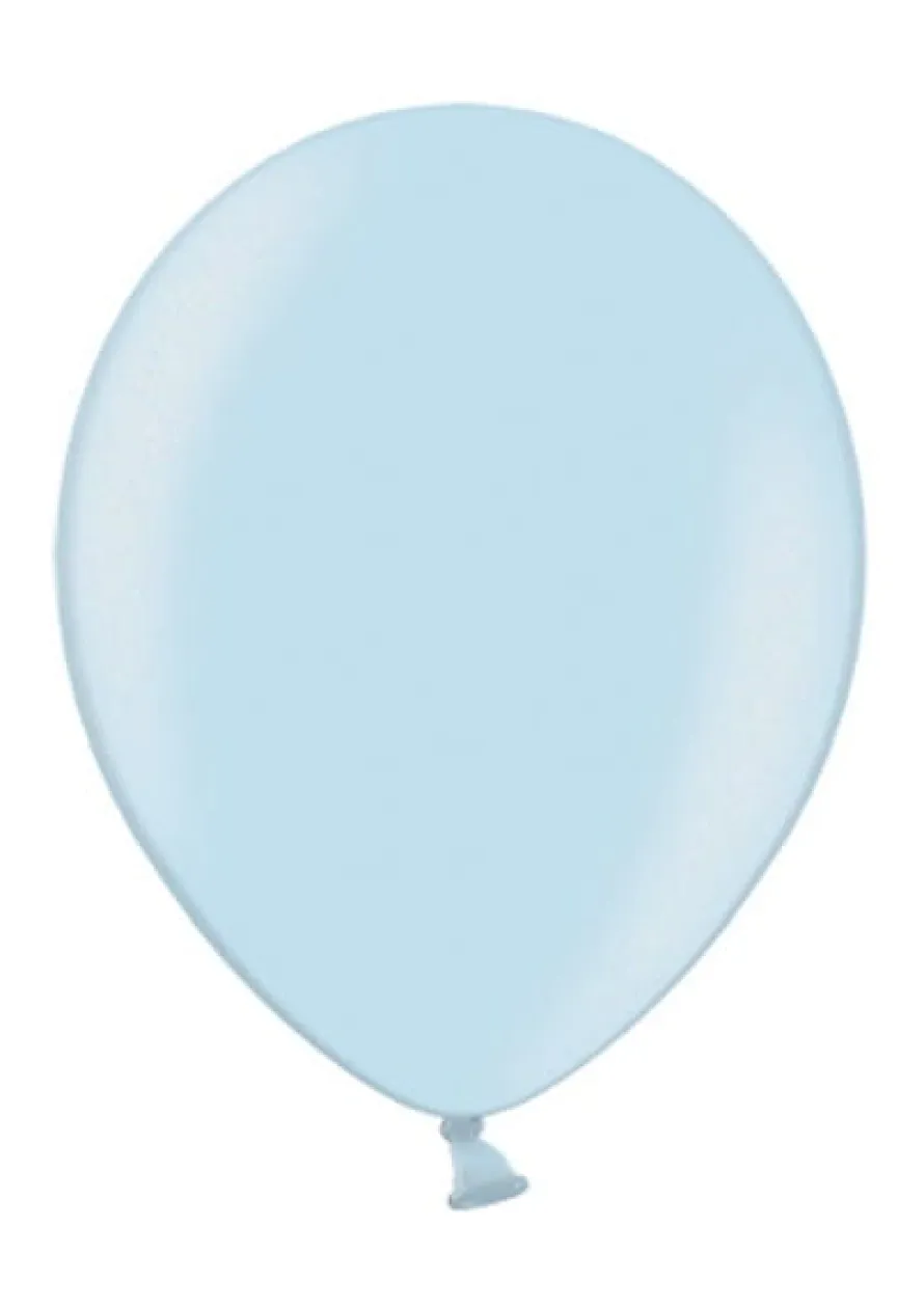Balony METALIC jasnoniebieskie 30cm (10szt.)