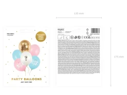 Balony na baby shower BOY OR GIRL (6szt.)