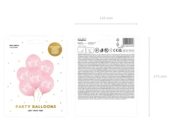 Balony na baby shower MOM TO BE różowe (6szt.)