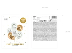 Balony na chrzest GOD BLESS 30cm (6szt.)