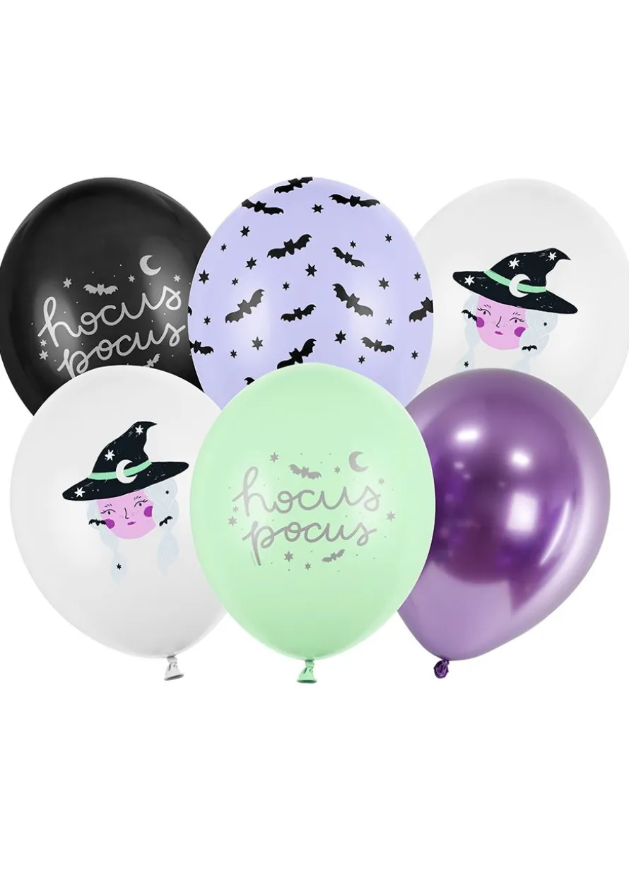 Balony na halloween CZAROWNICA (6szt.)