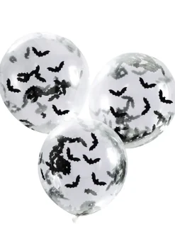 Balony na Halloween LET'S GET BATTY balony z konfetti (5szt.)