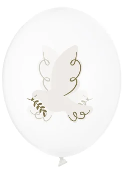 Balony na komunię GOŁĄBKI 6szt.