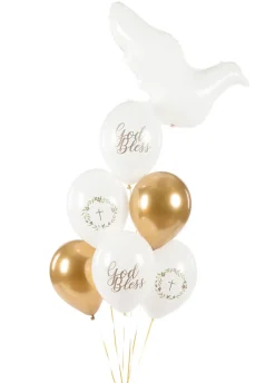 Balony na komunię GOD BLESS 30cm (50szt.)