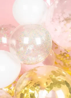 Balony na patyku KONFETTI (5szt.)