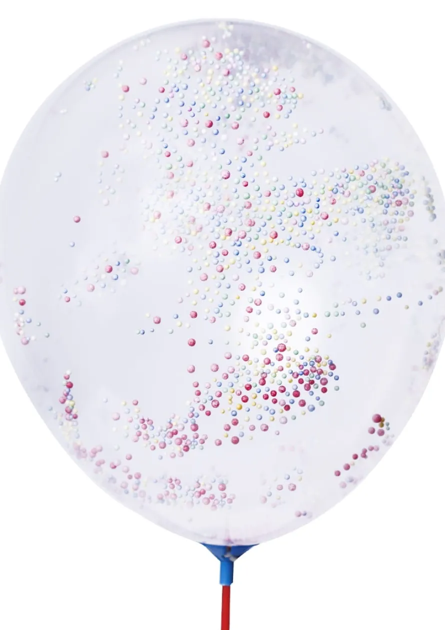 Balony na patyku KONFETTI (5szt.)