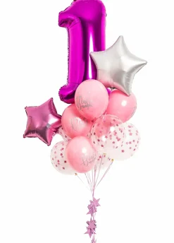 Balony na roczek z helem MŁODA DAMA