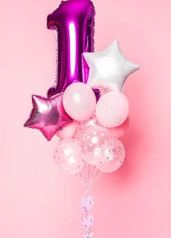 Balony na roczek z helem MŁODA DAMA