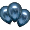 Balony niebieskie metaliczne CHROMOWANE (6szt.)