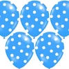 Balony niebieskie w białe kropki (50szt.)