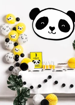Balony PANDA żółte (5szt.)