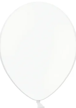 Balony pastelowe BIAŁE pure white 30cm (50szt.)