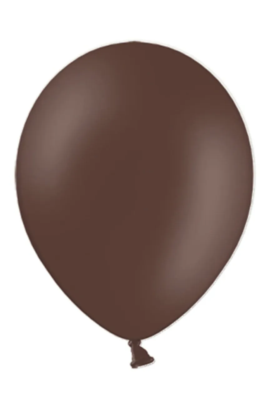 Balony pastelowe BRĄZOWE 23cm (100szt.)