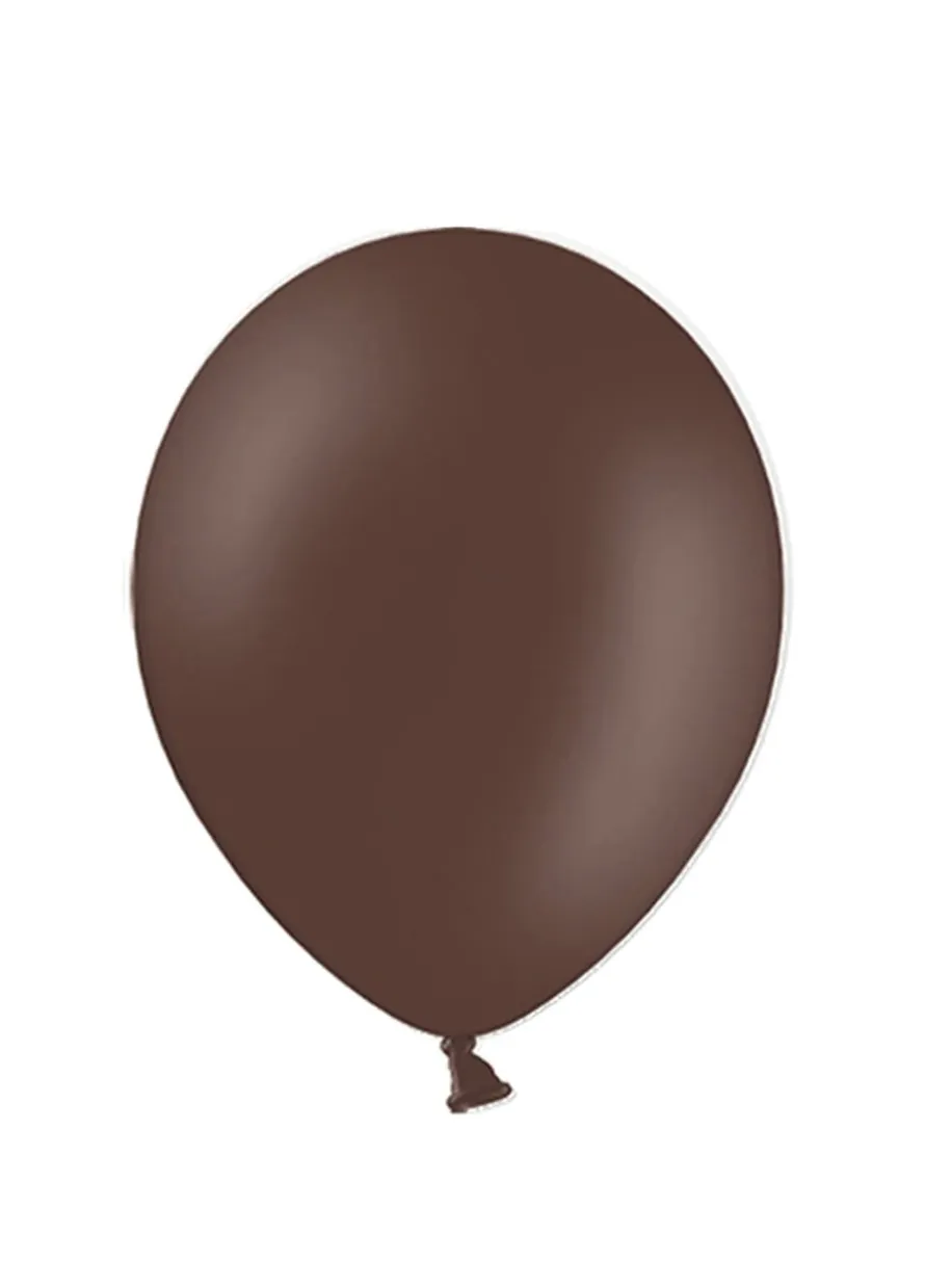Balony pastelowe BRĄZOWE 12cm (100szt.)