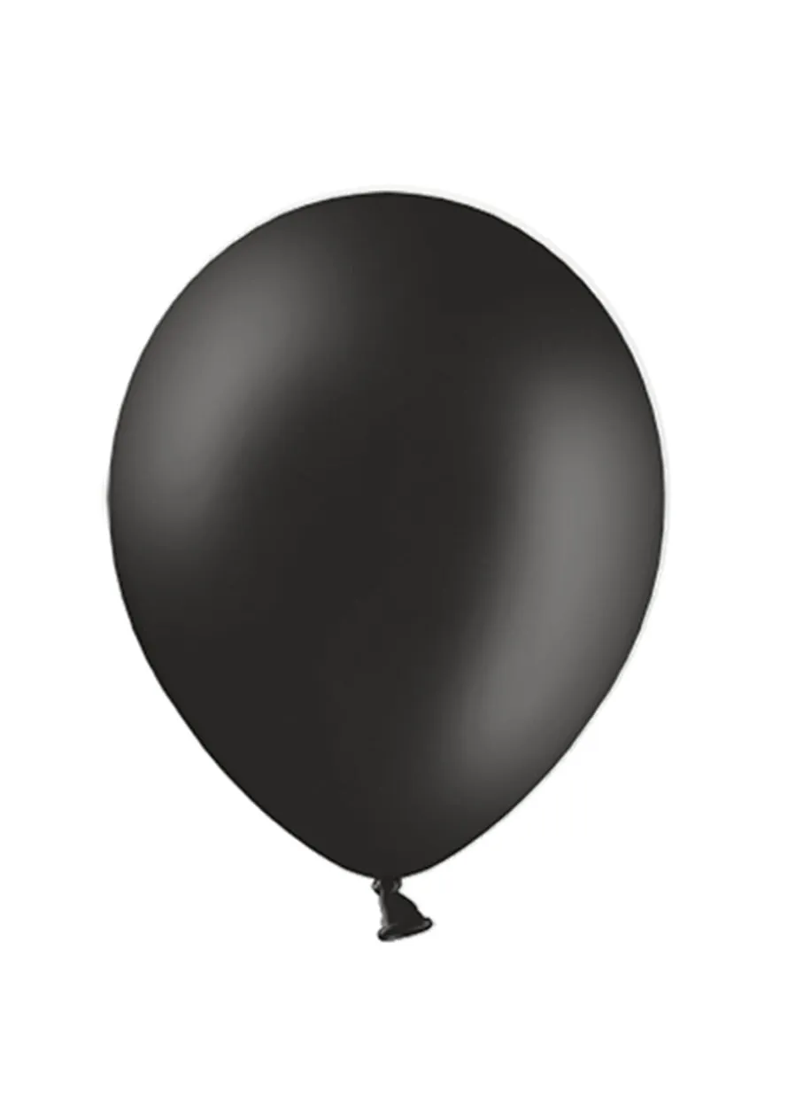 Balony pastelowe CZARNE 12cm (100szt.)