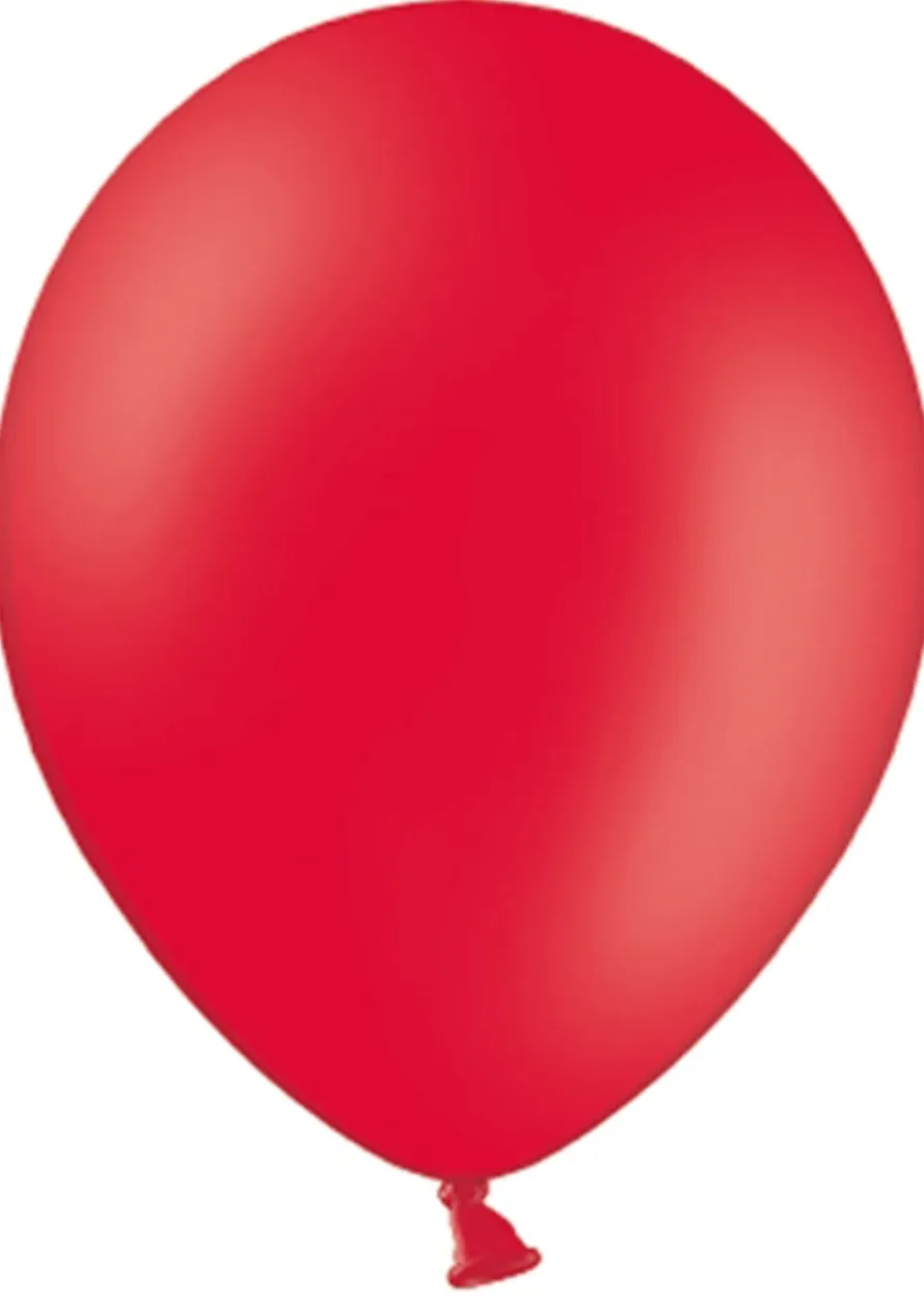 Balony pastelowe CZERWONE 30cm (100szt.)