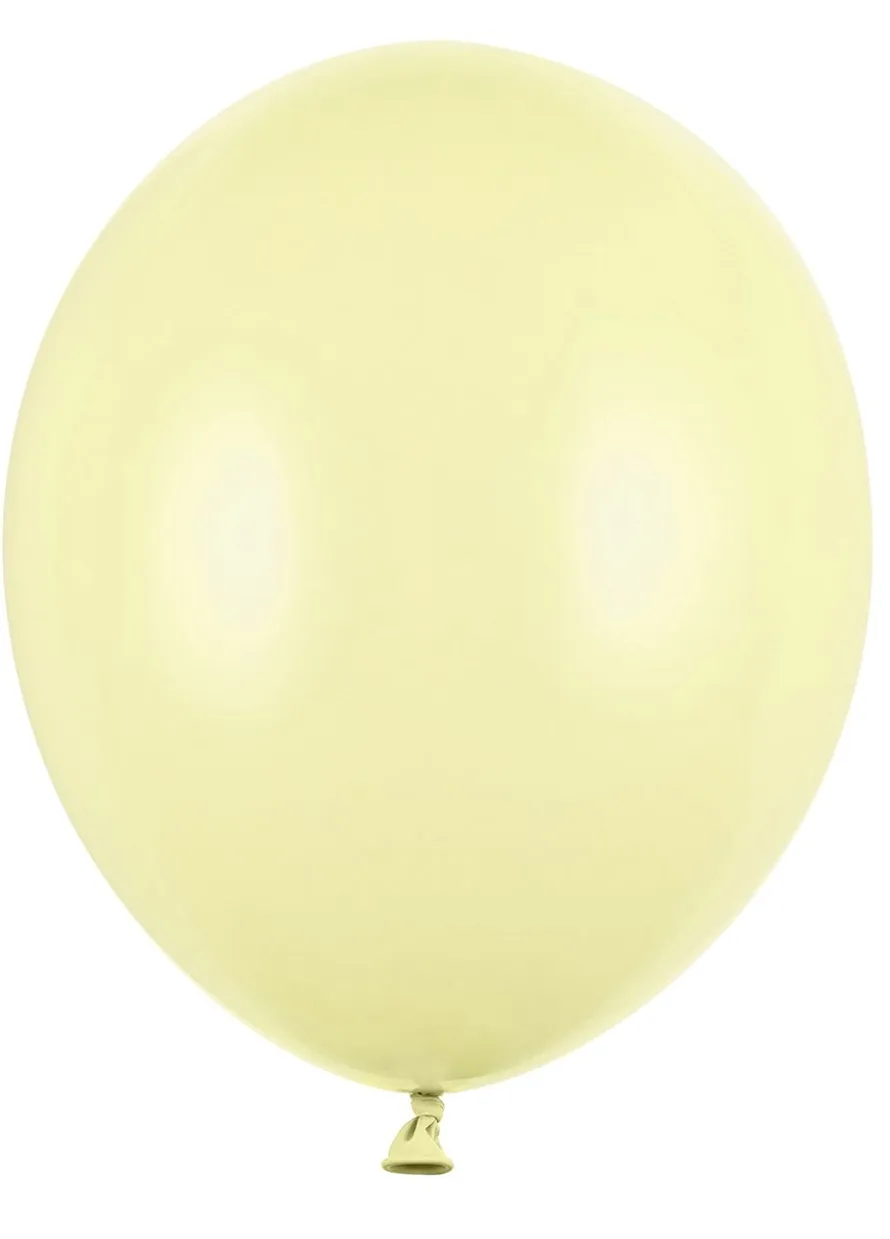 Balony pastelowe jasnożółte 23cm (100szt.)
