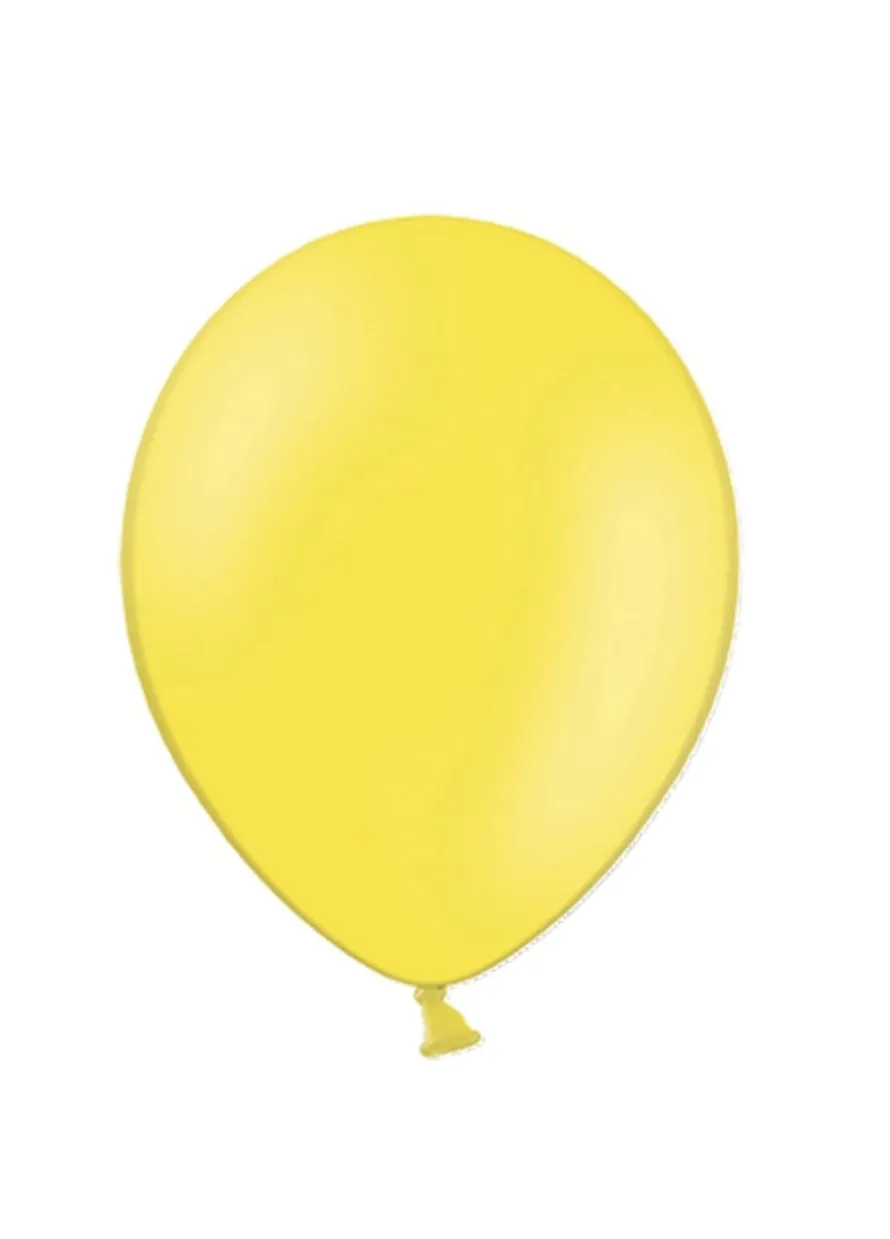 Balony pastelowe JASNOŻÓŁTE 12cm (100szt.)