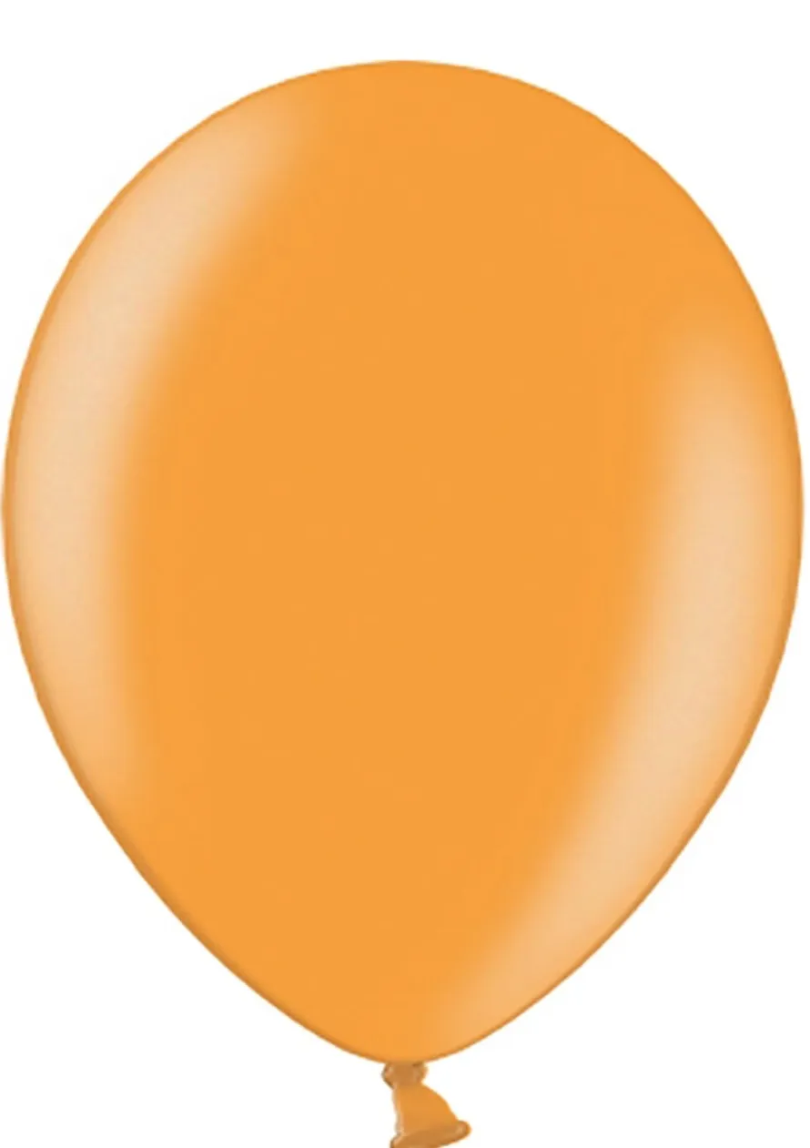 Balony POMARAŃCZOWE metaliczne 30cm (50szt.)