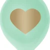 Balony SERCE jasnozielone (5szt.)