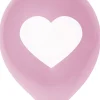 Balony SERCE różowe (5szt.)