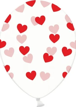 Balony SERDUSZKA czerwone 30cm (6szt.)