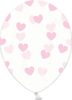 Balony SERDUSZKA różowe 30cm (50szt.)