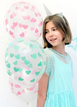 Balony SERDUSZKA turkusowe 30cm (6szt.)