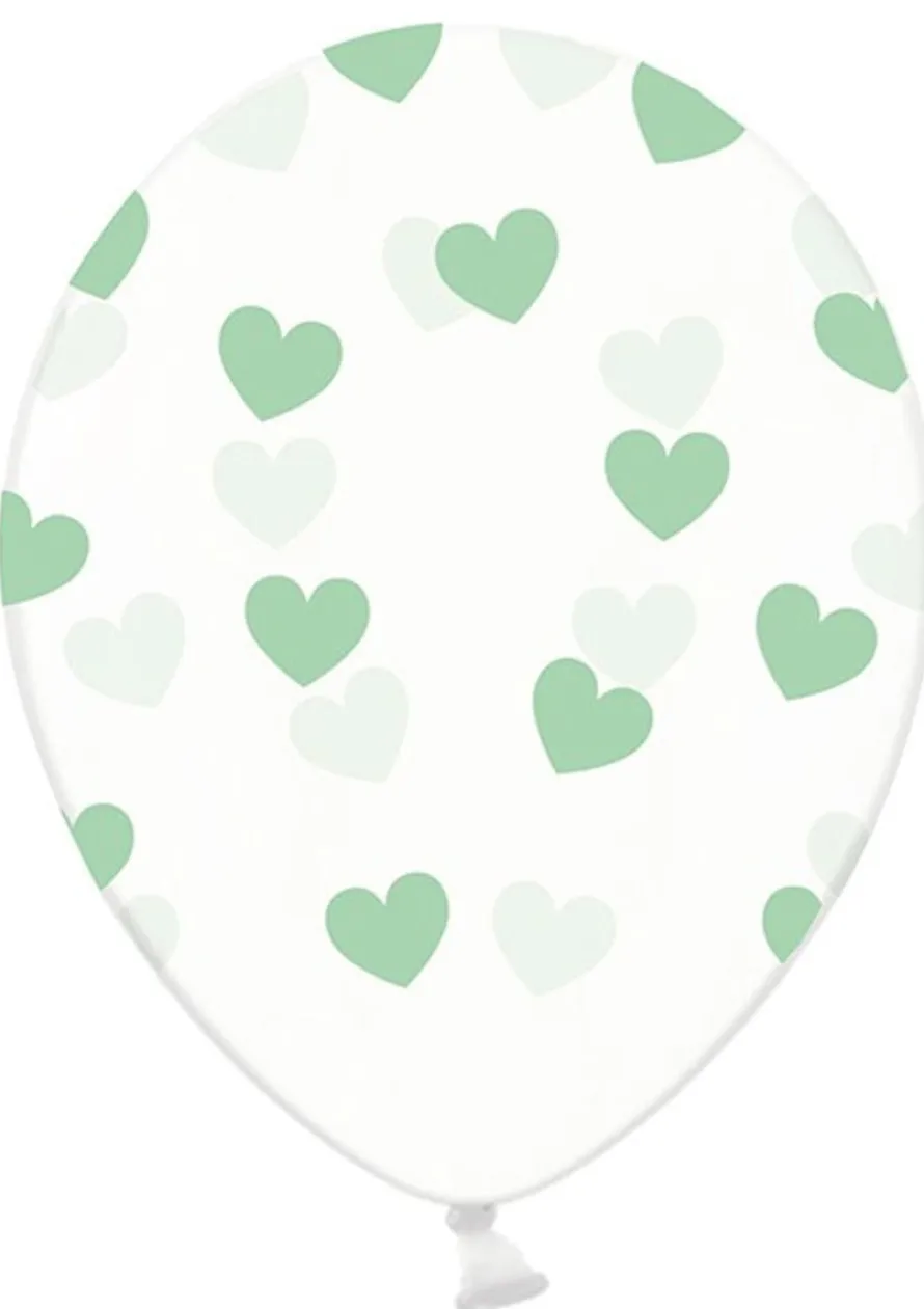 Balony SERDUSZKA turkusowe 30cm (50szt.)
