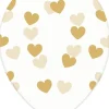 Balony SERDUSZKA złote 30cm (6szt.)