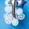 Balony SŁONIK niebieskie 30cm (6szt.)