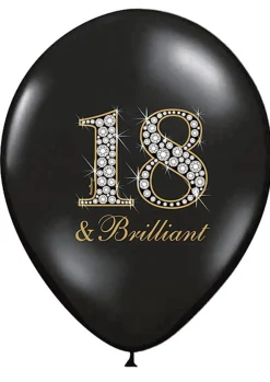 Balony 18-STKA czarne 30cm (50szt.)