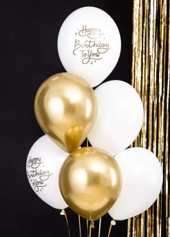 Balony urodzinowe HAPPY BIRTHDAY TO YOU mix (6szt.)