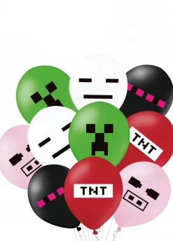 Balony urodzinowe TNT piksele (10szt.)