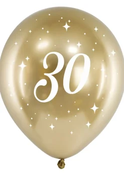 Balony 30 URODZINY chromowane 30 cm (6szt.)