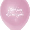 Balony URODZINY DZIEWCZYNKI różowe (5szt.)