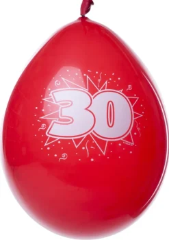 Balony 30 URODZINY (8szt.)