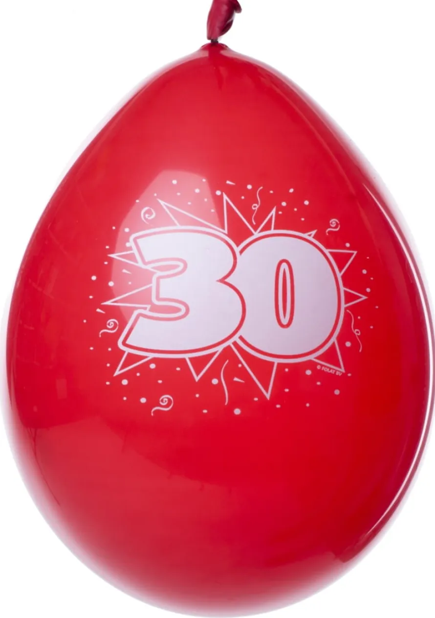 Balony 30 URODZINY (8szt.)