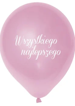 Balony WSZYSTKIEGO NAJLEPSZEGO różowe (5szt.)