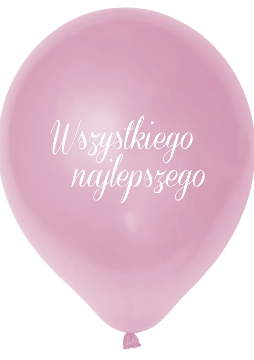 Balony WSZYSTKIEGO NAJLEPSZEGO różowe (5szt.)