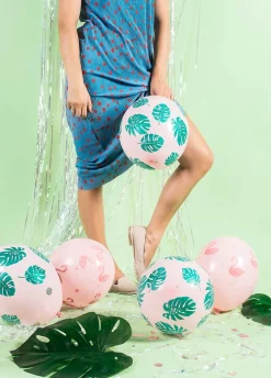 Balony z FLAMINGAMI różowe (5szt.)