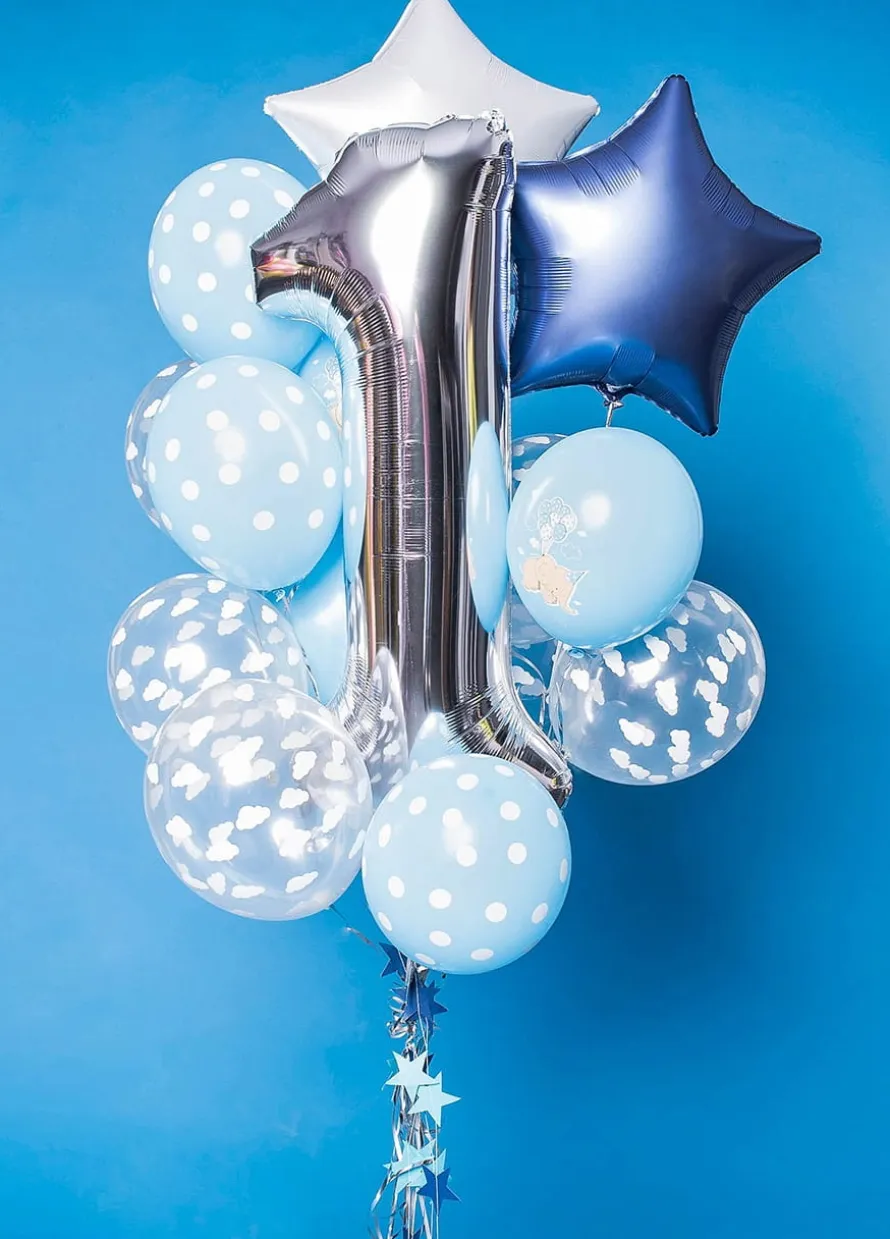 Balony z helem na roczek DLA CHŁOPCA