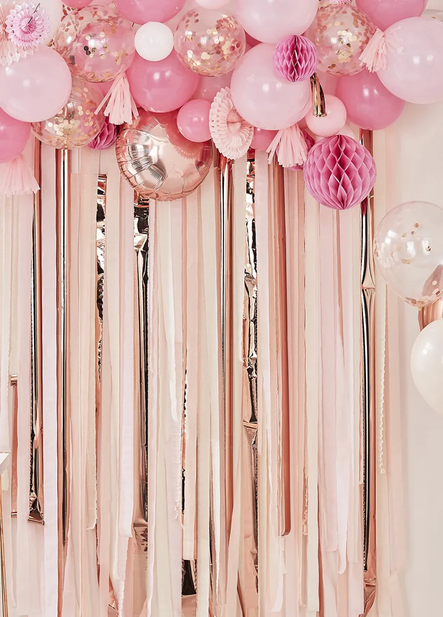 Balony z konfetti ROSE GOLD 55cm (3szt.)