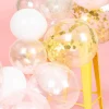 Balony z KONFETTI różowym 30cm (3szt.)