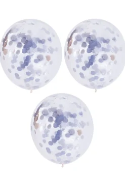 Balony z KONFETTI srebrnym 30cm (3szt.)