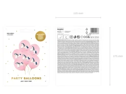 Balony z koniem różowe (6szt.)