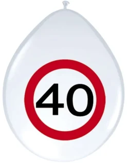 Balony ZNAK 40 (8szt.)